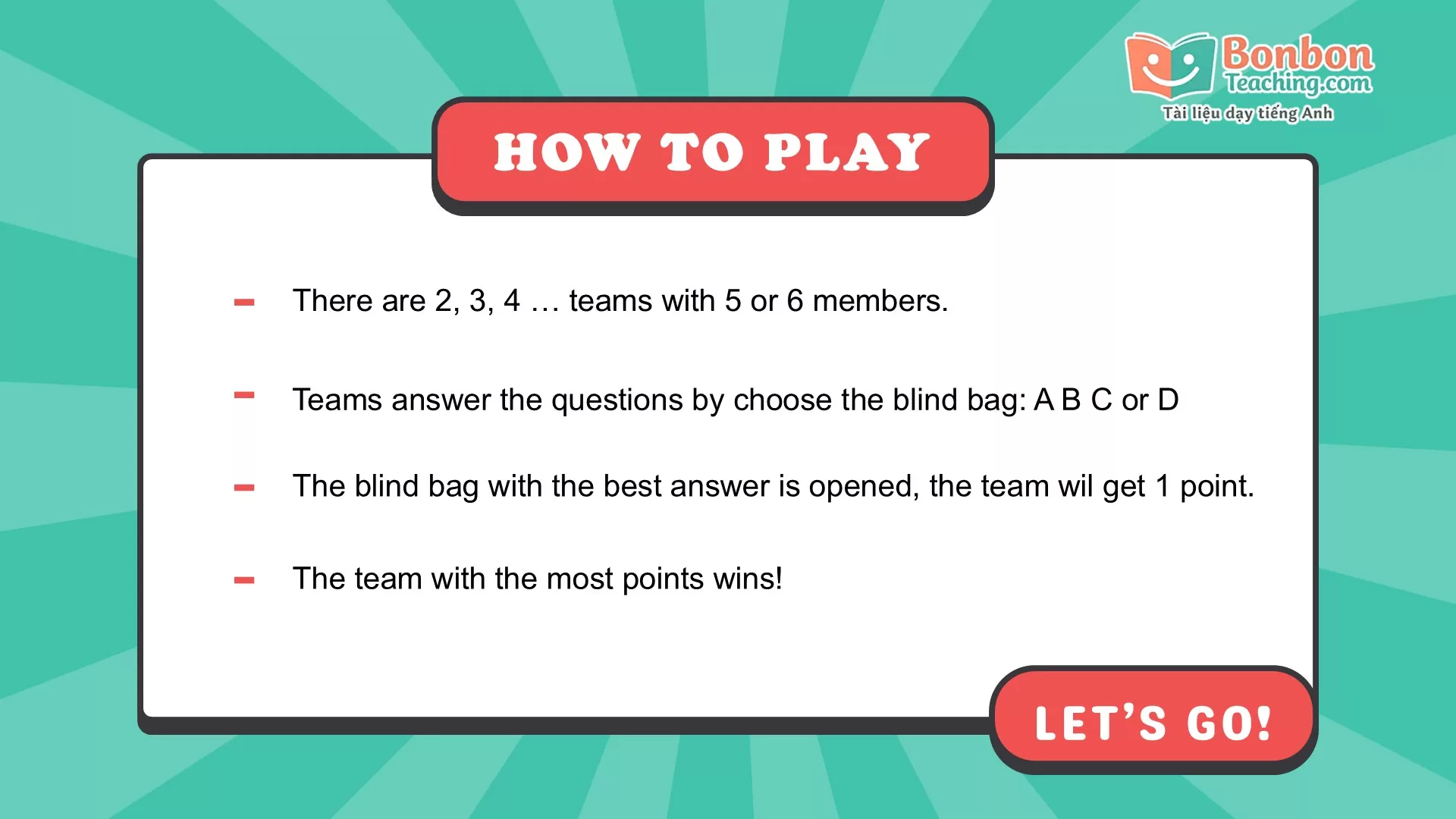 Game TÚI MÙ - BLIND BAG GAME