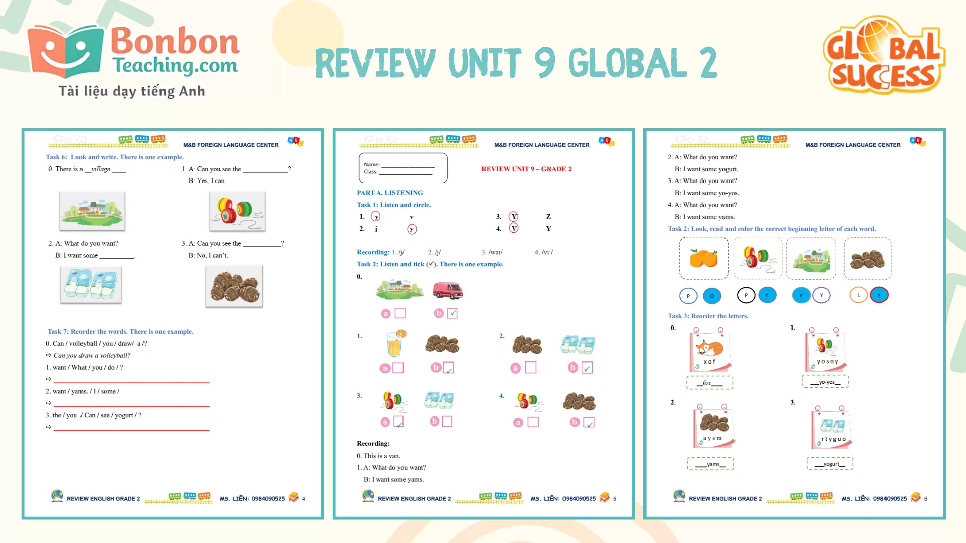 Global success 2 - BỘ BÀI TẬP REVIEW-TEST - Kì 2