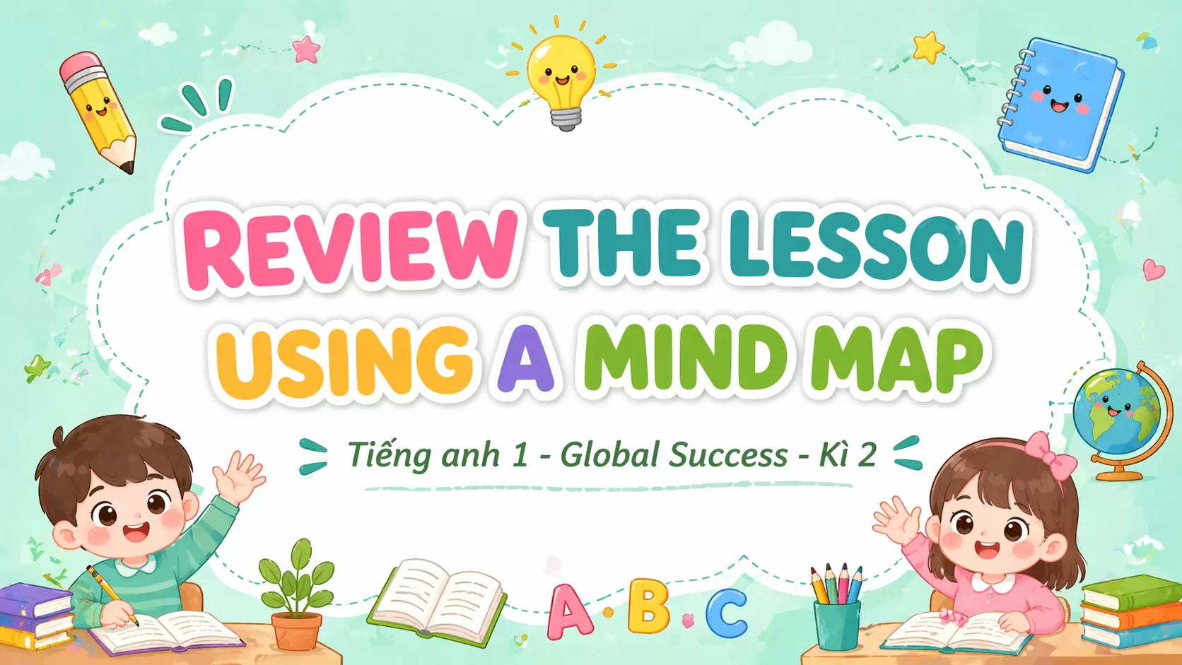 Global success 1 - Mindmap ôn tập từ vựng và mẫu câu - Kì 2