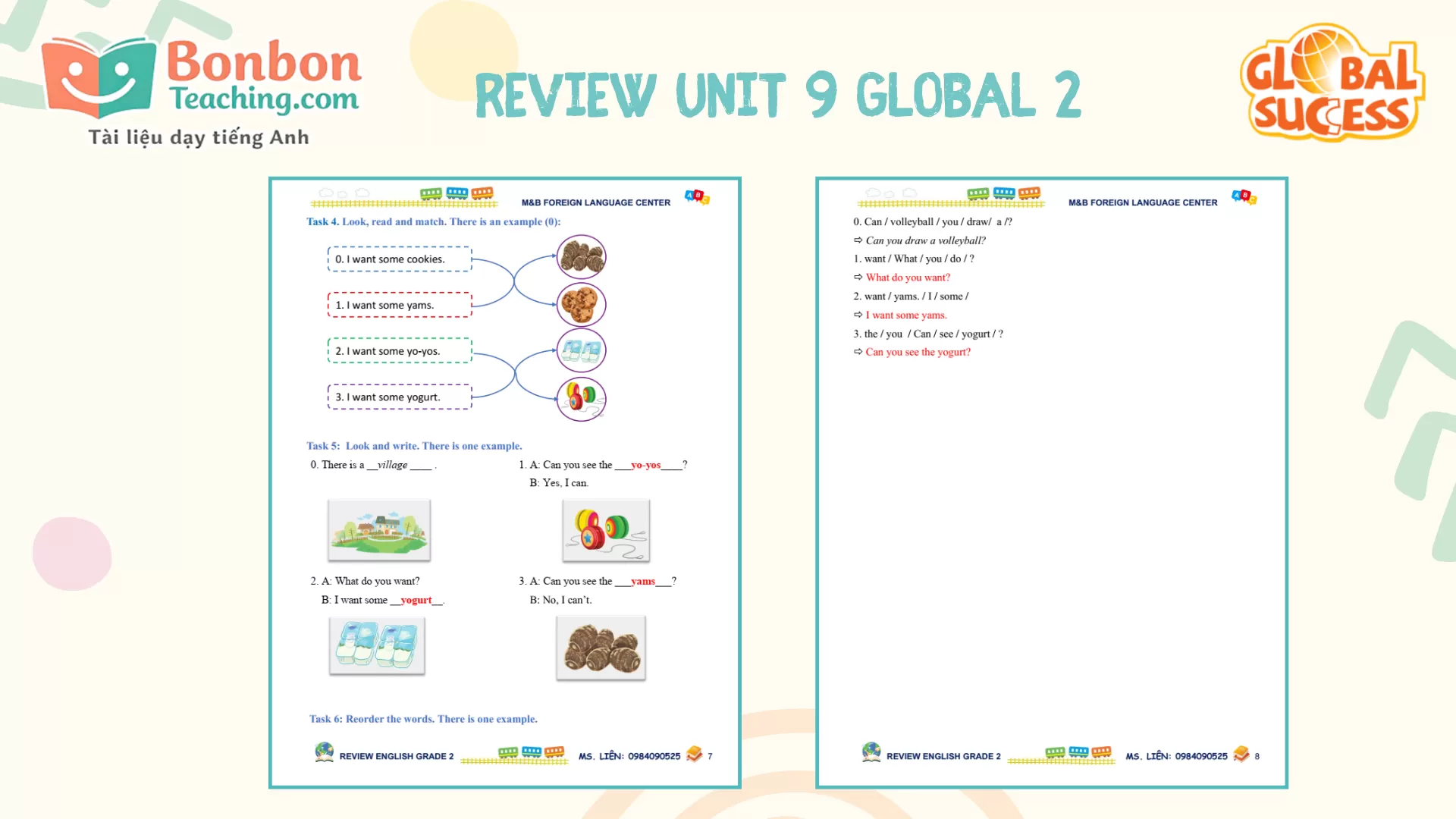 Global success 2 - BỘ BÀI TẬP REVIEW-TEST - Kì 2