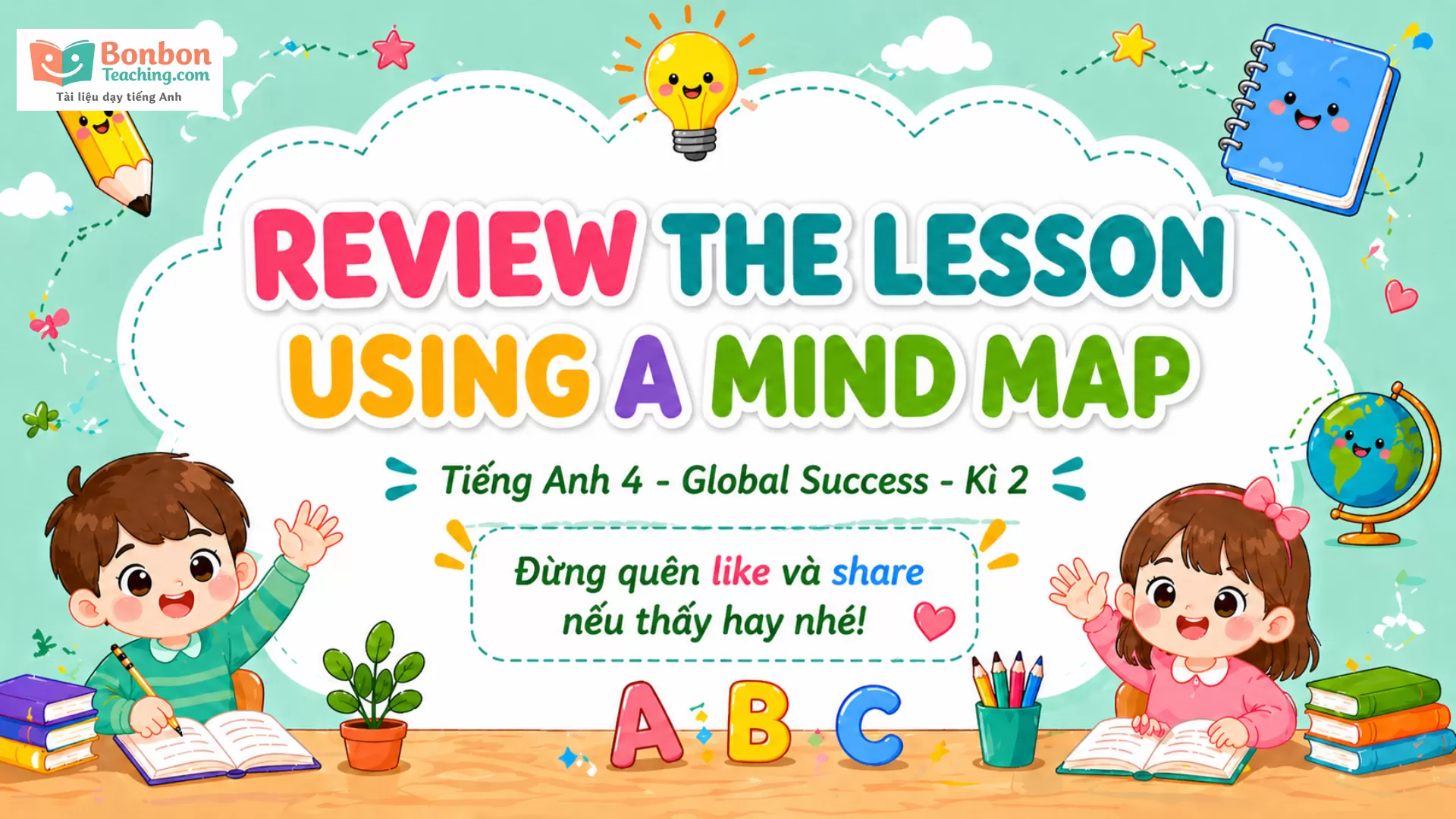 Global success 4 - Mindmap ôn tập từ vựng và mẫu câu - Kì 2