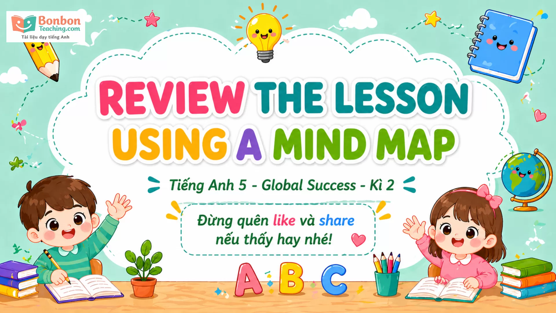 Global success 5 - Mindmap ôn tập từ vựng và mẫu câu - Kì 2
