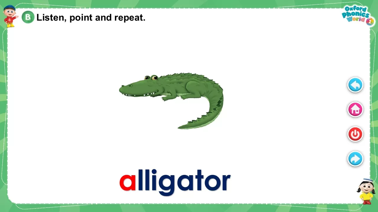 Bài giảng Powerpoint - Oxford Phonics World 1